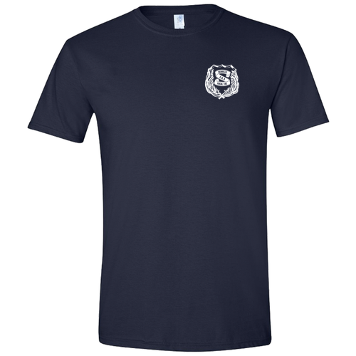 Shield -- SoftStyle Fitted T-Shirt -- Navy
