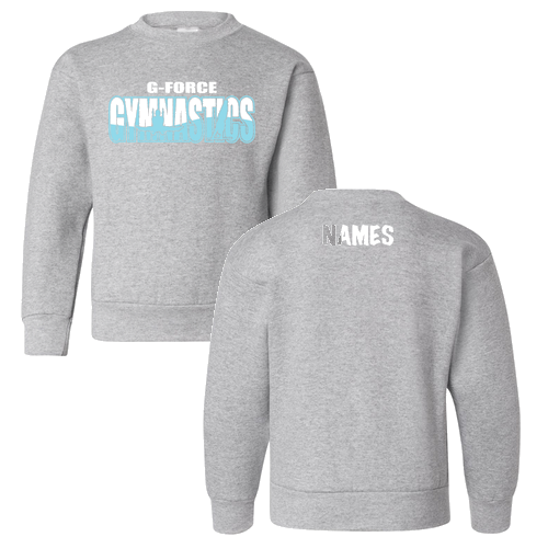 Hanes Ecosmart Youth Crewneck Sweatshirt -- Light Steel