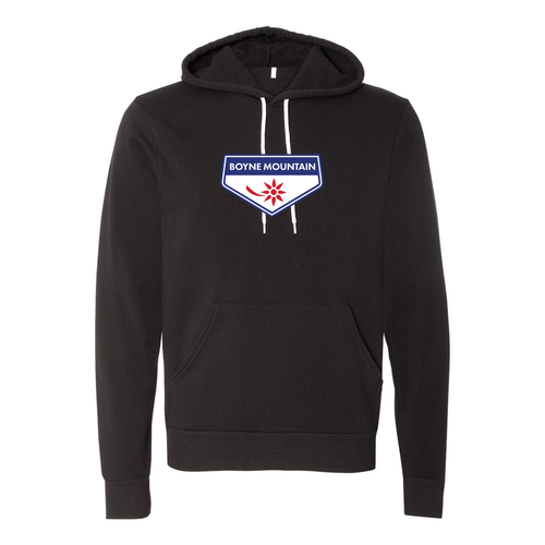 Boyne Mountain Logo 1 Full color -- Pullover hooded sweatshirt Black