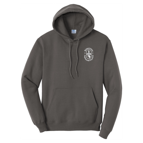 Port and Company Core Fleece Pullover Hooded Sweatshirt -- Charcoal
