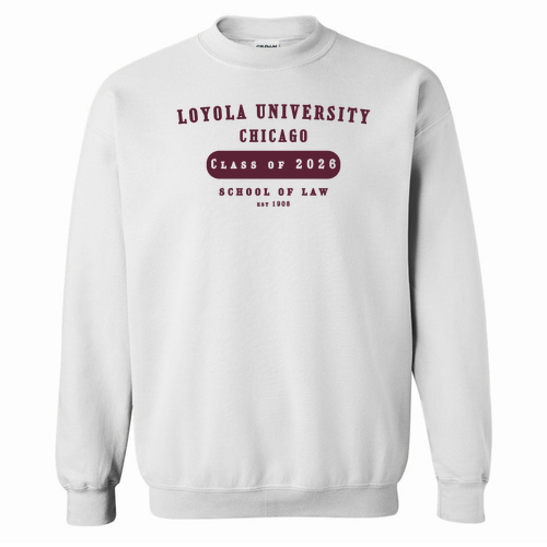 Class of 2026 Crewneck Sweatshirt -- White