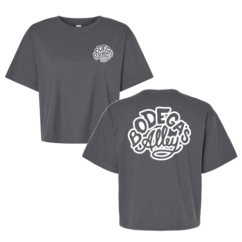 Bodega's Ladies Boxy Tee -- Asphalt