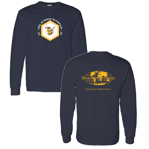 Mens/Unisex Gildan Heavy Cotton Longsleeve Basic T-Shirt -- Navy