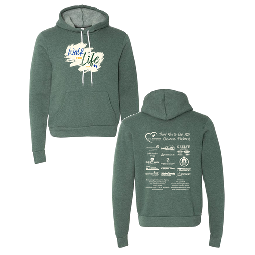 Bella+Canvas Adult Sponge Fleece Hoodie -- Heather Forest