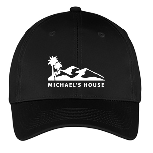 Port and Company 6-panel Twill Hat -- Black
