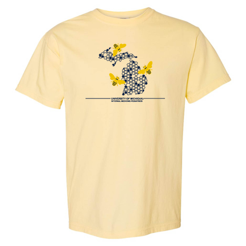Mens/Unisex Comfort Colors Ringspun Garment Dyed T Shirt -- Banana