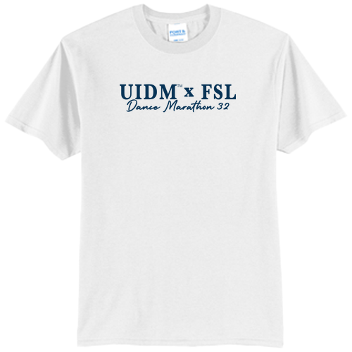 Port and Company 50/50 Blend Basic T-Shirt -- White