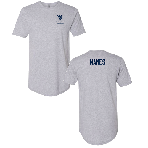 Next Level Men's Cotton Long Body Crew -- Heather Grey