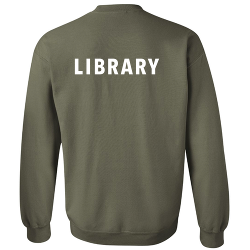Regular Gildan Heavy Blend Crewneck Sweatshirt -- Military Green