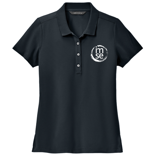 Women's Stretch Pique Polo -- Night Navy