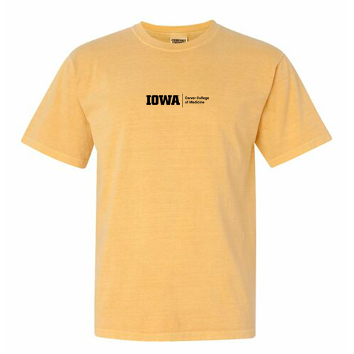 Embroidered CCOM Comfort Colors Unisex Garment-Dyed Heavyweight T-Shirt -- Mustard