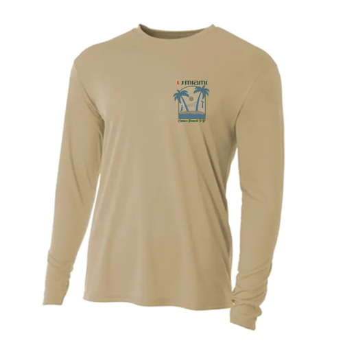 Long Sleeve Sand Performance Cooling T-Shirt