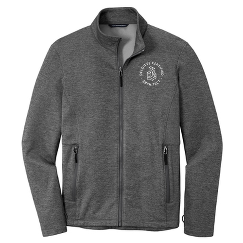 Port Authority Collective Striated Fleece Jacket -- Sterling Grey Heather