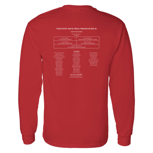 Gildan Heavy Cotton Longsleeve T-Shirt -- Red