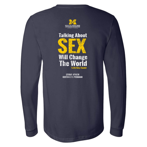 Mens/Unisex Bella Canvas Soft Fitted Jersey Longsleeve Tee -- Navy