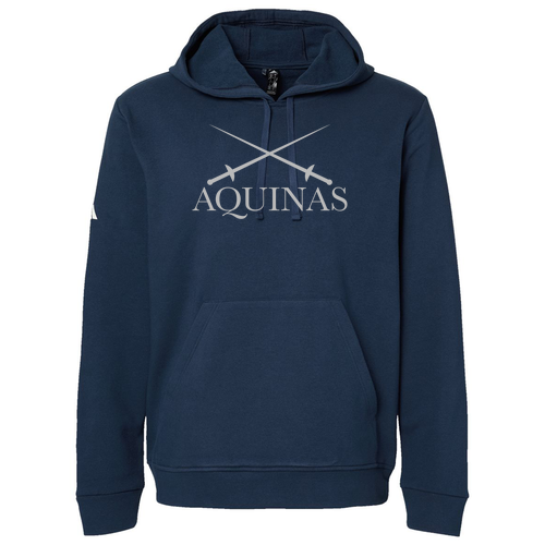 Crossed Swords Adidas Fleece Hooded Sweatshirt -- Collegiate Navy
