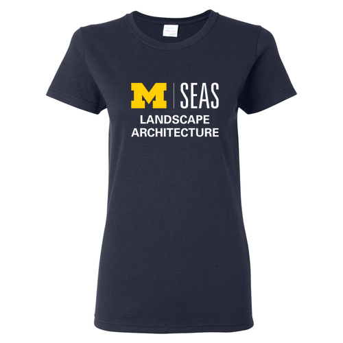 Gildan Heavy Cotton Missy Fit Tee -- Navy