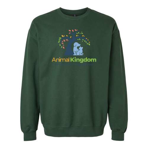 Gildan Adult Softstyle Fleece Crew Sweatshirt -- Forest Green