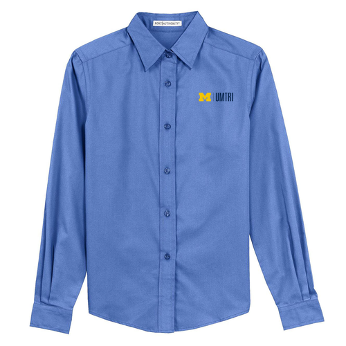 Port Authority Ladies Easy Care Long Sleeve Shirt -- Ultramarine Blue