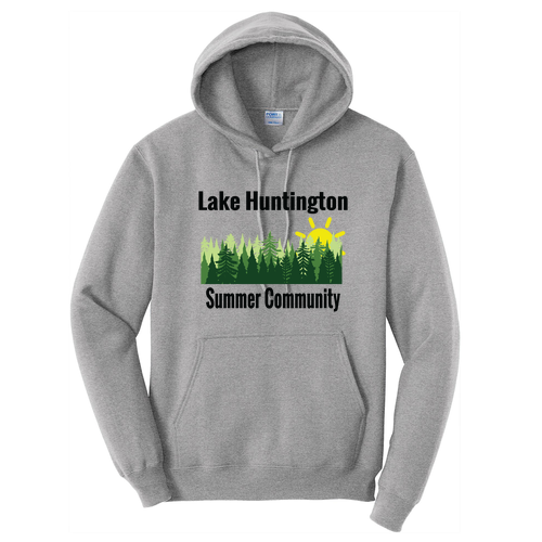 Port and Company Hooded Sweatshirt -- Athletic Heather