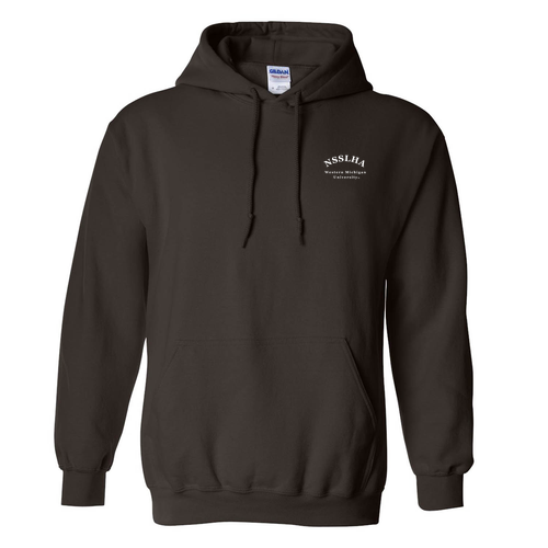 NSSLHA @ WMU Gildan Heavy Blend Hooded Sweatshirt -- Dark Chocolate