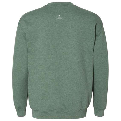 Gildan Heavy Blend Crew Neck Sweatshirt -- Heather Sport Dark Green