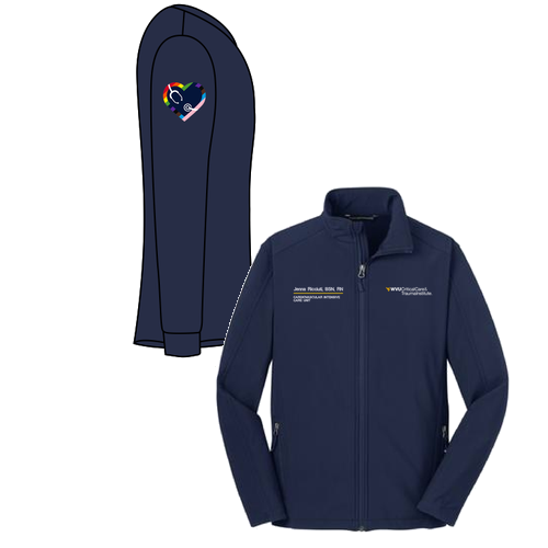 Gender Care Heart Port Authority Core Soft Shell Jacket -- Dress Blue Navy
