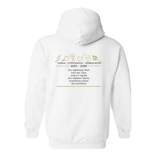Gildan Heavy Blend Hooded Sweatshirt -- White