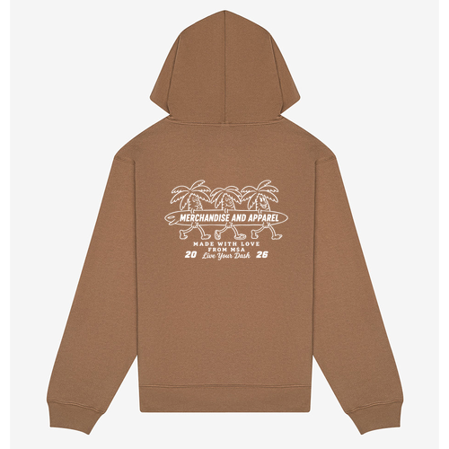 BELLA + CANVAS 10 oz. Heavyweight Hoodie -- Vintage Brown