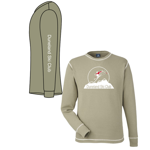 J America Vintage Long Sleeve Thermal T Shirt -- Olive