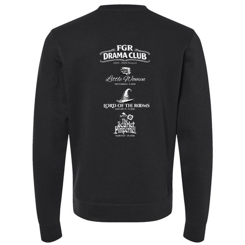 J. America Soft BTB Fleece Crewneck Sweatshirt -- Black