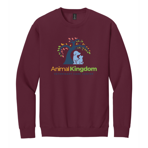 Gildan Adult Softstyle Fleece Crew Sweatshirt -- Maroon