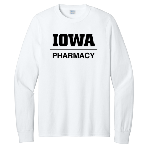 Port and Company Long Sleeve T Shirt -- White