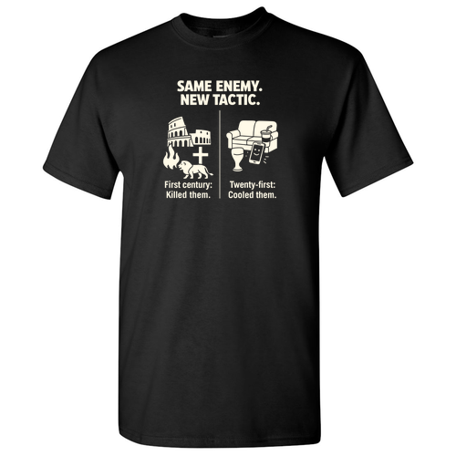 Same Enemy, New Tactic Tee -- Black