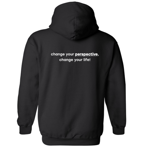 Gildan Heavy Blend Black Perspective Hooded Sweatshirt