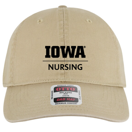 Embroidered OTTO CAP 6 Panel Low Profile Dad Hat -- Khaki