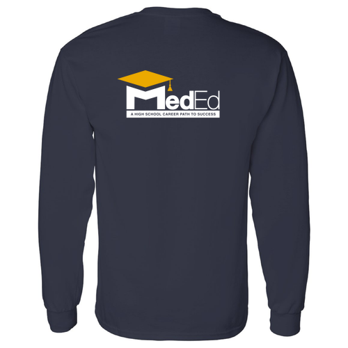 Gildan Heavy Cotton Longsleeve Basic T-Shirt -- Navy