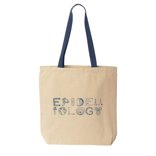Liberty Bags Canvas Tote with Contrasting Handles -- Natural / Navy