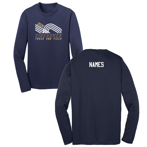 Sport Tek Youth Long Sleeve PosiCharge Competitor Tee -- True Navy
