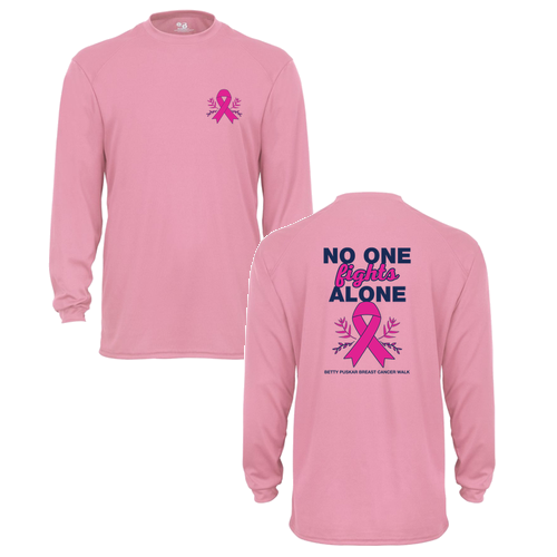 Badger B Dry Core Long Sleeve T-Shirt -- Pink
