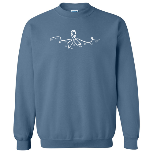 Gildan Heavy Blend Crew Neck Sweatshirt -- Indigo Blue