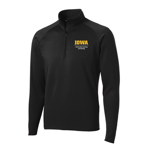 Sport Tek Sport Wick Stretch Half Zip Pullover -- Black