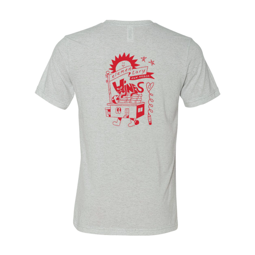 Mens/Unisex Bella Canvas Soft Fitted Triblend Short Sleeve T-Shirt -- White Fleck Triblend