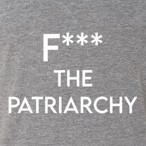Mens/Unisex Next Level Soft Fitted Triblend Tee -- Premium Heather, F the Patriarchy