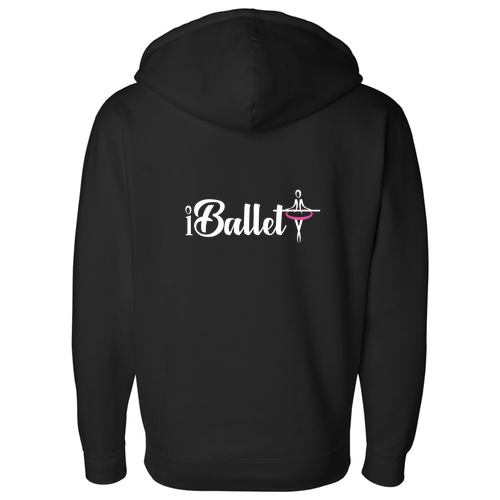 Mens/Unisex Independent Trading Co. Heavyweight Zip Hood -- Black