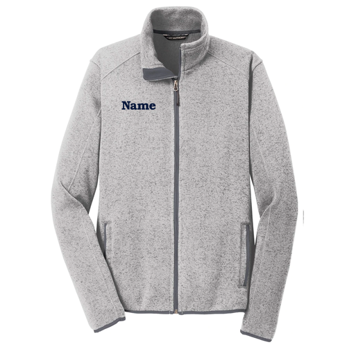 Sweater Fleece Jacket -- Grey Heather