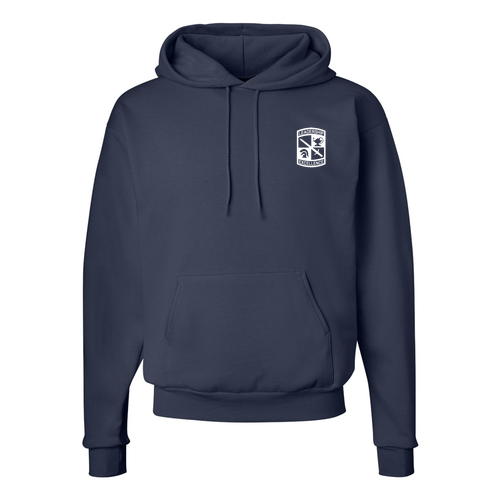 Hanes 50/50 Comfort Blend Fleece Pullover Hood Adult -- Navy