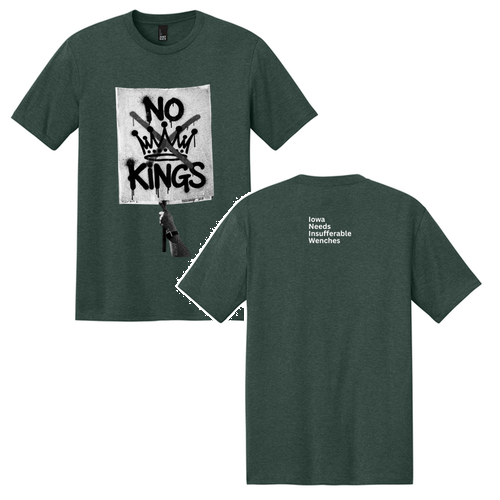 District Made Mens Perfect Tri Crew Tee -- Heathered Forest Green
