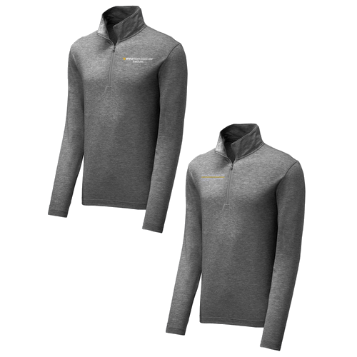 Sport-Tek PosiCharge Tri-Blend Wicking 1/4-Zip Pullover -- Dark Grey Heather