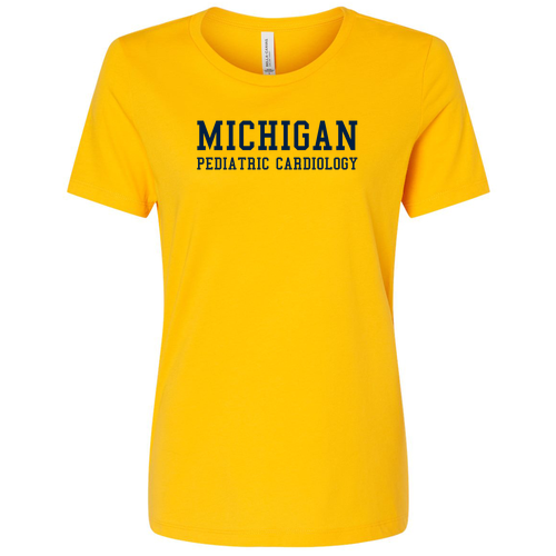 Ladies Bella Canvas Soft Relaxed Jersey Short Sleeve Tee -- Gold